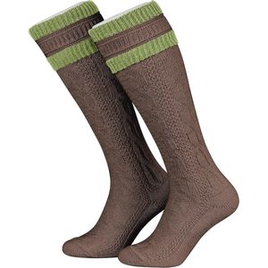 Mannelijke kostuumkousen met vlechtdesign | Traditionele lange klederdrachtkousen