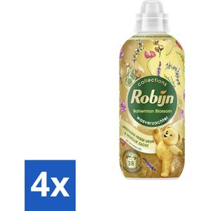 Robijn – Wasverzachter – Bohemian Blossom – 765 ml - Voordeelverpakking - 4 stuks