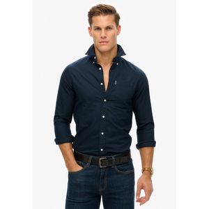 Superdry - Essentials Oxford-overhemd met lange mouwen - Heren - Lange mouwen shirts
