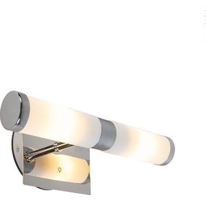QAZQA bath - Moderne Wandlamp voor binnen voor badkamer - 2 lichts - D 115 mm - Chroom -