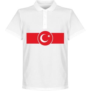 Turkije Banner Polo - Wit - S