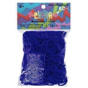 Rainbow Loom Elastiekjes - Marine Blauwe Jelly Bandjes - 600 stuks