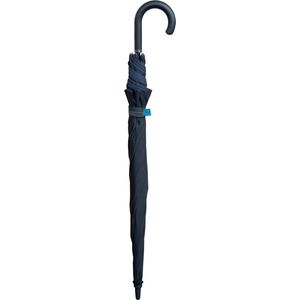 Classic Canes Paraplu - Zwart - Lengte 96 cm - Doorsnee doek 125 cm - Met blauwe rand - Polyester - Wandelstokken - Voor heren en dames