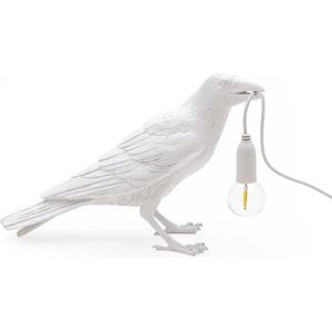 Seletti - Lamp-Bird Lamp- Waiting- wit
