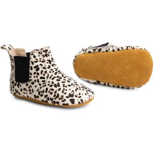 Supercute enkellaarsjes Chelsea boots dierenprint luipaardprint 6 - 12 maanden maat 19