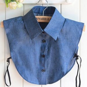 Blouse Kraagje Voor Vrouwen – One Size – Blauw – Voor Onder Een Trui Of Jurkje