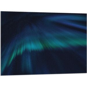 Vlag - Blauwe Neonvegen op Donkerblauwe Ondergrond - 100x75 cm Foto op Polyester Vlag
