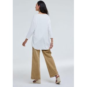 DIDI Dames Loose tee crew 3/4 sleeves Offwhite maat 40