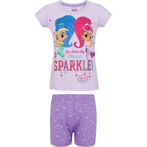 Shimmer-and-Shine Pyjama met korte mouw - paars - Maat 92