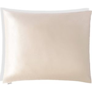 Wocha 100% Premium Biologisch Moerbei Zijden Kussensloop – 22 Momme – Hoogste Kwaliteit 6A Zijde – Antibacterieel door Zilverionen Technologie – Champagne – 60x70