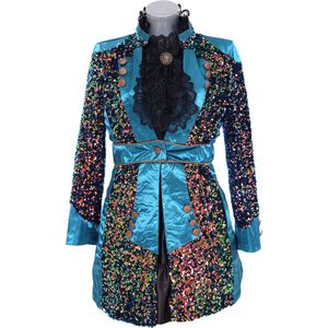 Carnavalsjas Dames - Sequin Delight - Carnaval - Verkleedkleren Vrouwen - Mix Van Kleuren - Maat XL