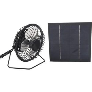 5 W USB-mini-ventilator op zonne-energie voor kleine kippenhokken - draagbare fotovoltaïsche ventilator - set voor kassen en schuren