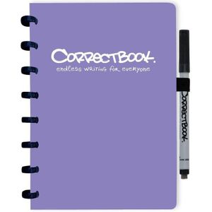 Correctbook Original Petunia Purple-Gelinieerd - Uitwisbaar / Whiteboard Notitieboek