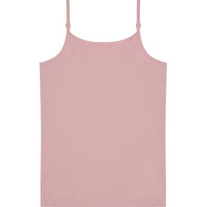 Basics spaghetti top ash pink voor Meisjes | Maat 170/176