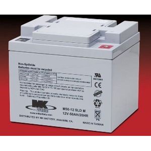 MK Battery - 50AH AGM Accu - Scootmobiel - 19,8 cm x 16,6 cm x 17,1 cm