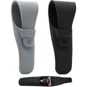 Thelau - 2-pack siliconen scheermesjes voor reizen, waterdichte scheermeshoes, draagbaar scheerapparaat beschermhoes voor handmatige scheermessen - lichtgewicht en reisvriendelijk ontwerp in zwart