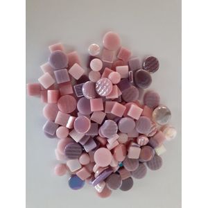 Mozaiek Steentjes mix PAARS/ROZE 500 gram Bulk