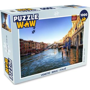 Puzzel Venetië - Brug - Italië - Legpuzzel - Puzzel 1000 stukjes volwassenen