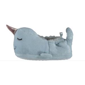 Dieren pantoffel walvis blauw voor kinderen maat 29-30