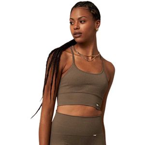 Believe Athletics Vinyasa Seamless Sport-top Bruin M-L Vrouw