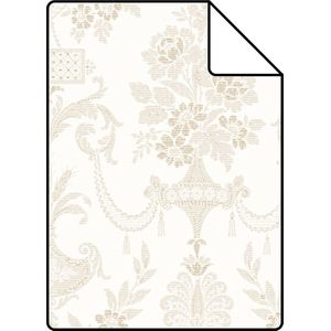 Proefstaal Origin Wallcoverings behang ornamenten wit - 326134 - 26,5 x 21 cm