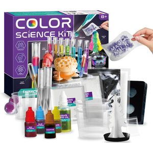 scheikunde experimenteerset - wetenschap speelgoed experimenteren - experimenten voor kinderen - experimenteerdozen - kleuren experimenten - T3475G