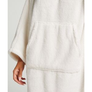 Hunkemöller Dames Nachtmode Snuggle Fleece Jurk Lounge - Wit - maat XS/S