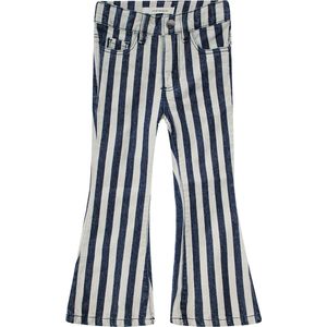 Your Whishes Flared Pants Girl Largas Abba Classic Blue - Stretch Katoen - Verstelbare taille - Zakken voor en achter maat 122/128