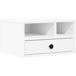 vidaXL - Printerkastje - Wit - Bewerkt Hout - 40x32x22,5 cm