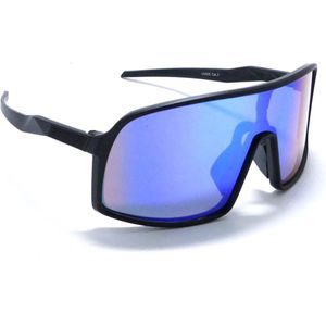 Colombière Noir- Matt Zwart Sportbril met UV400 Bescherming - Unisex & Universeel - Sportbril - Zonnebril voor Heren en Dames - Fietsaccessoires