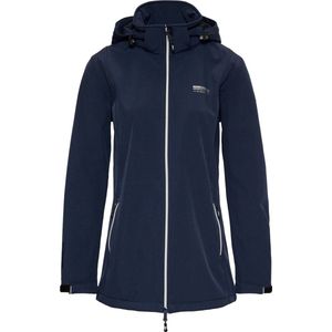 Nordberg Ronda - Softshell Outdoor Zomerjas Dames - Navy/Donkerblauw Melange  - Maat S