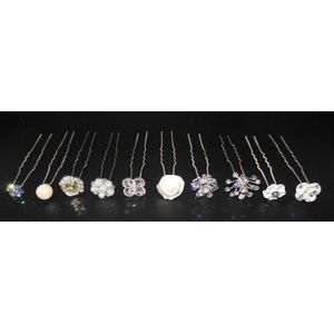 Haarpinnen diverse varianten set van 10 stuks. #1