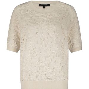 Tramontana - Trui - Beige - Effen - Ronde Halslijn