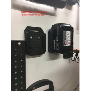 Houder geschikt voor Makita BL18 18V & BL14 14V LXT Serie accu - Batterijhouder - Wandbevestiging - Wall Mount - Batterij NIET Inbegrepen!