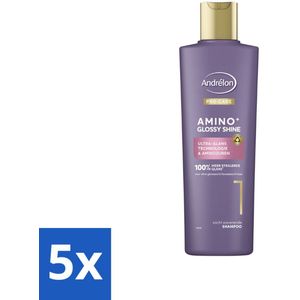 Andrélon – Shampoo – Pro Care Amino+ Glossy Shine – 250 ml - Bulkverpakking - 5 stuks
