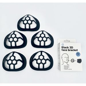 Mondimask 5 stuks - mondkapje houder - mondkapje - transparant mondkapje - makeup vriendelijk - silicone - comfort beugel - 3D beugel - meer ruimte om te ademen - mondmasker bracket - mondmaskerhouder