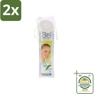 Hartmann Bel - Wattenpads Premium Klein Rond - 75 stuks per verpakking - Voordeelverpakking - 2 stuks - Bel wattenpads - Biologische wattenpads