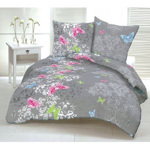 Kora dekbedovertrek 140x200 cm met kleurrijke vlinders