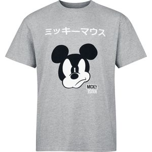 Mickey Mouse Japanese - Oversize Heren T-shirt - gemêleerd grijs - S