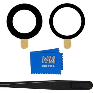 MMOBIEL Glas Lens Back Camera voor iPhone 12 / 12 Mini - Zwart - Incl. Pincet