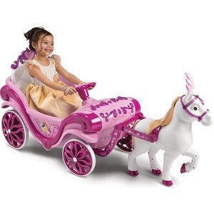 Disney Princess Elektrische Kinderauto Koninklijk aard en wagen voor meisjes - 6v auto op batterijen - roze - 2+ jaar