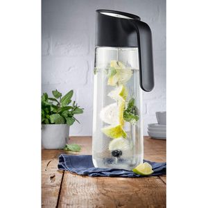 Waterkan – glazen kan – robuust glas - voor warm en koud water, ijsthee, koffie, melk, sap, glazen karaf