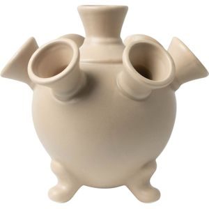 Tulpenvaas op pootjes - Taupe - Keramiek - 15 cm