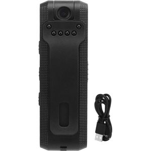 Bodycam - Action Camera Met 180º Draaibare Lens & Infrarood - Spy Camera - Draadloos - 1080p HD