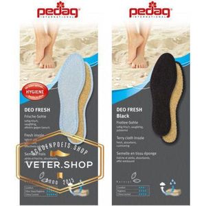 Pedag Deo Fresh - blote voeten zool met zilver ionen - 24, Wit badstof inlegzooltjes voor zomerschoenen