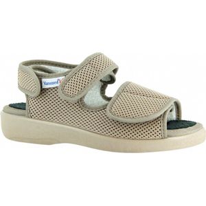 Verbandschoenen Varomed model Genf - maat 46 - Beige - met CE keurmerk voor Medisch Schoeisel - soepele zool - sandaal -sandalen -