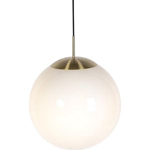 QAZQA ball hl - Moderne Hanglamp - 1 lichts - Ø 400 mm - Wit - Woonkamers-sSlaapkamers-sKeuken