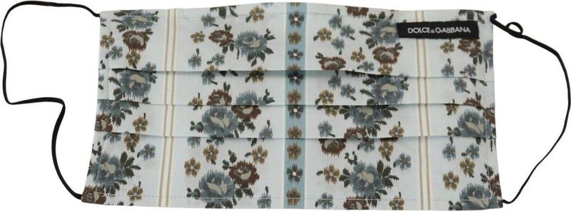 Dolce & Gabbana - Geplooide Gezichtsmasker - Wit - Katoen