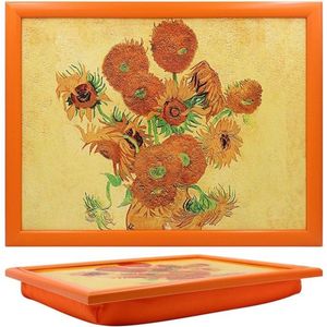 Schootkussen laptray schotse hooglander met kalf 43 x 33 x 6.5 cm