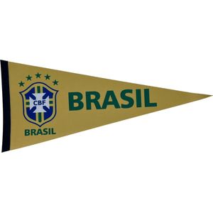 USArticlesEU - Brazil voetbal - Brazilie - Brazilie selecao - Pele - Ronaldo - Brazilie vlag - Brasil vaantje - Voetbal - World cup - Soccer - Vaantje - Sportvaantje - Pennant - Wimpel - Vlag - 31 x 72 cm - CBF